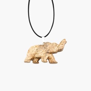 Elefant Anhänger aus Landschaftsjaspis