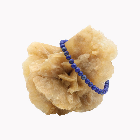 Lapislazuli Kugelarmband 6mm – Bild 2