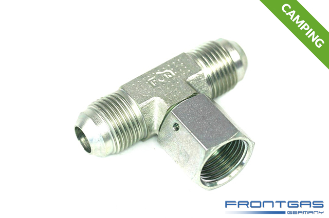 Verbinder T-Stück für Füllschläuche Campinggas LPG – Bild 2