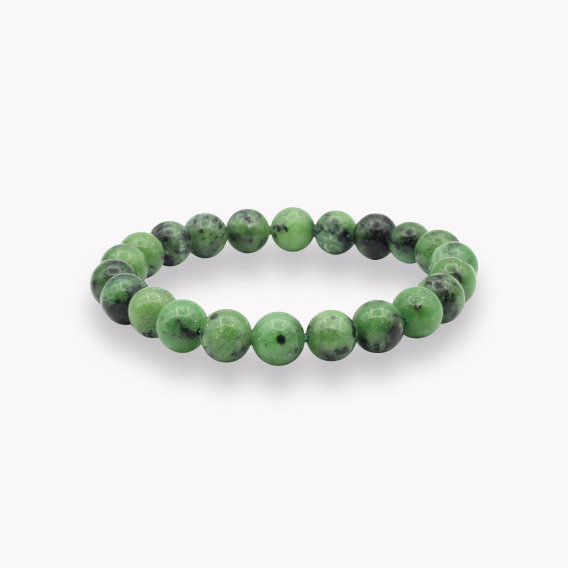 Rubin Zoisit Kugelarmband 8mm