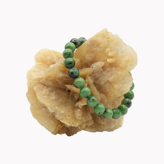 Rubin Zoisit Kugelarmband 8mm – Bild 2