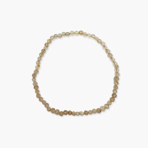 Rutilquarz gold Kugelarmband facettiert