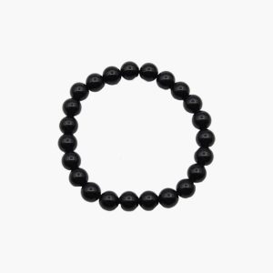Obsidian schwarz Kugelarmband 8mm