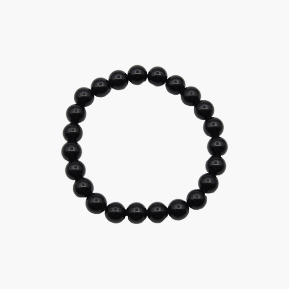 Obsidian schwarz Kugelarmband 8mm