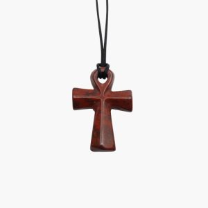 Ankh Lebenskreuz Anhänger aus Brekzienjaspis