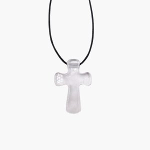 Pilgerkreuz Anhänger aus Bergkristall