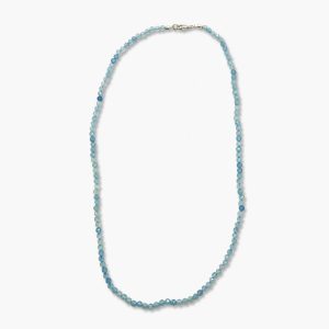 Kugelkette facettiert Aquamarin (3mm)