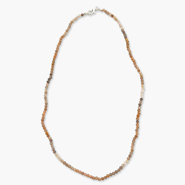 Kugelkette facettiert Sonnenstein mit Verlauf (3mm)