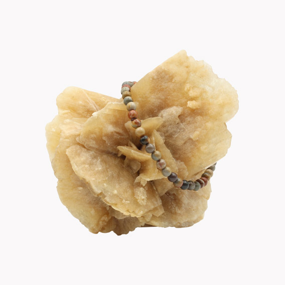 Ozeanjaspis Kugelarmband 4mm – Bild 2