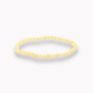 Orangencalzit Kugelarmband „Veränderung“ 4mm