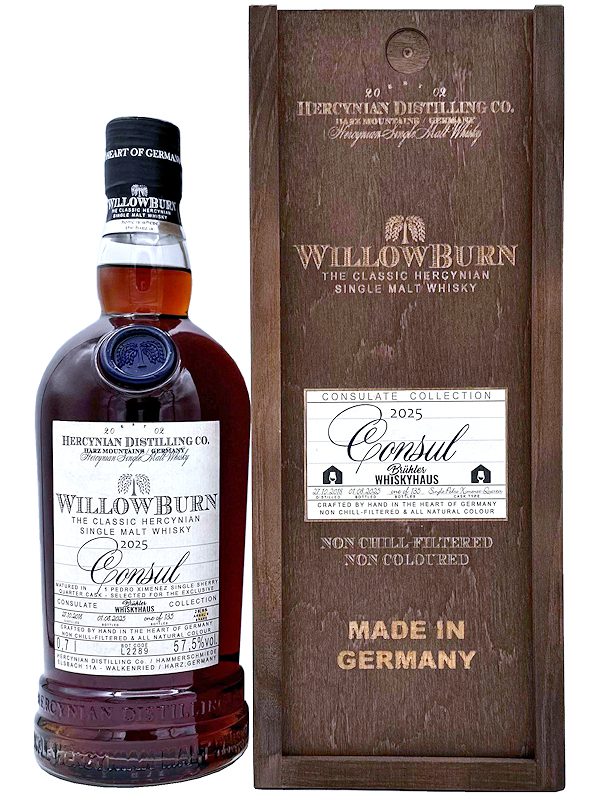 Willowburn Vintage 2018 – Matured in Pedro Ximenez Sherry Quarter Cask – Consulate Collection for Brühler Whiskyhaus
