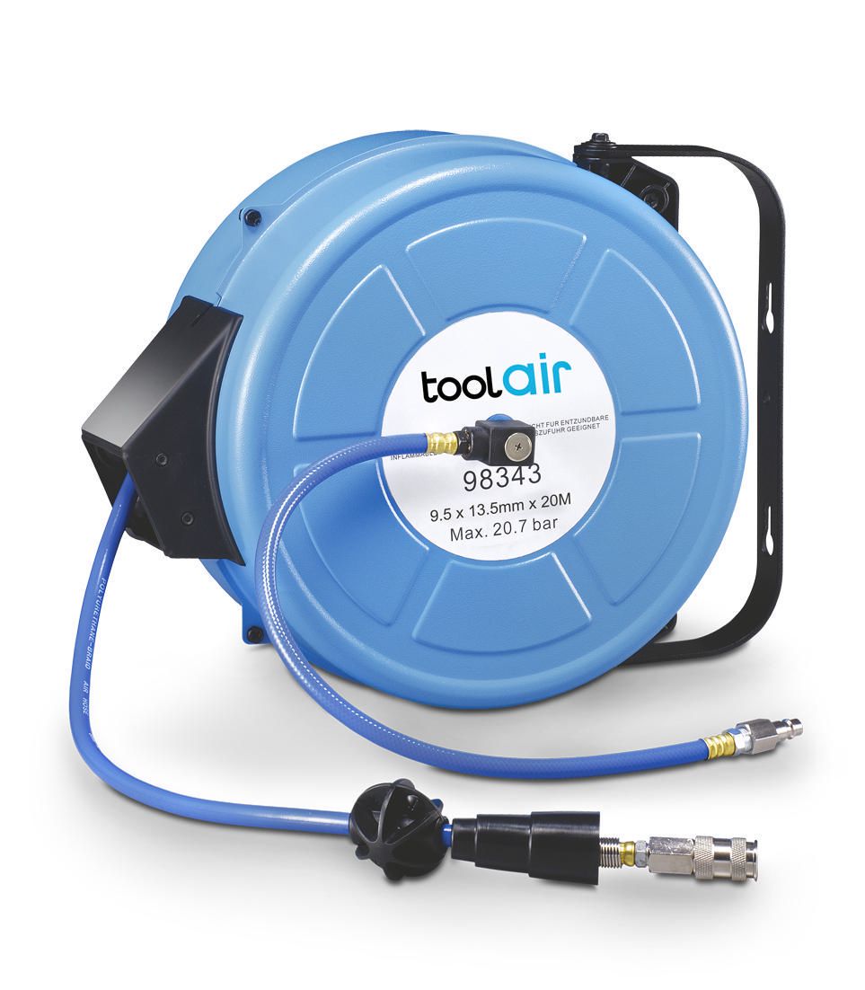 Schlauchaufroller 20 m Schlauch 9,5 x 13,5 mm