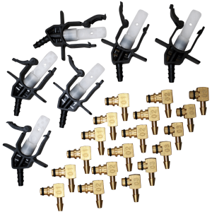 Rücklaufmengenprüfer-Adaptersatz, 24-teilig