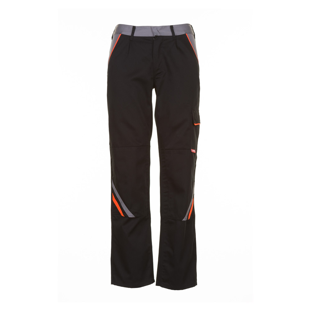 Planam Visline Bundhose schwarz/orange/zink