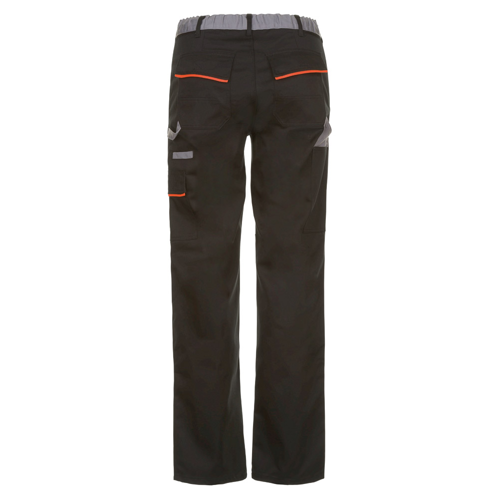 Planam Visline Bundhose schwarz/orange/zink – Bild 2