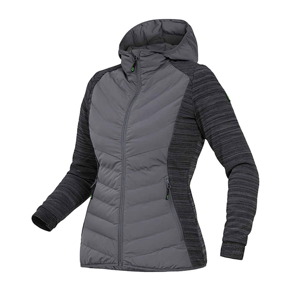 Leibwächter Damen Hybridjacke grau mit Kapuze