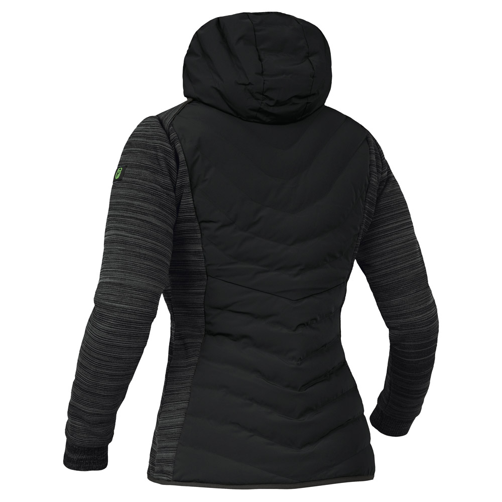 Leibwächter Damen Hybridjacke schwarz mit Kapuze – Bild 2