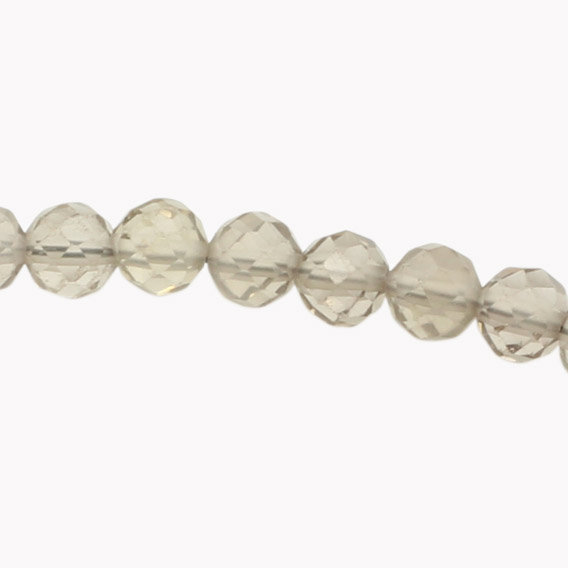 Kugelkette facettiert Rauchquarz – Bild 2