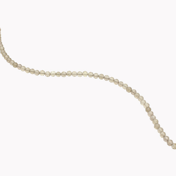 Kugelkette facettiert Rauchquarz – Bild 3