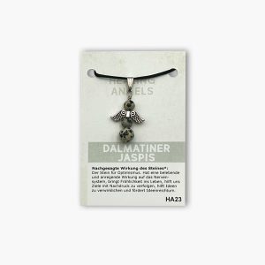 Healing Angels Dalmatinerjaspis Glücksengel Anhänger auf kleiner Karte
