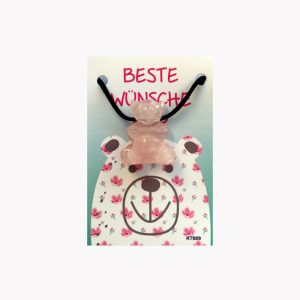 Anhänger Beste Wünsche Bär – Sag´s mit dem Bären auf kleiner Karte