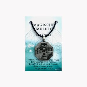 Magische Amulette aus Zinn Labyrinth auf kleiner Karte