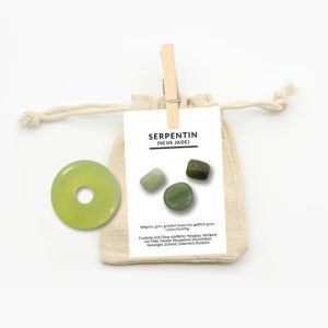 Donut Serpentin Neue Jade (Extra Qualität) ca. 30mm