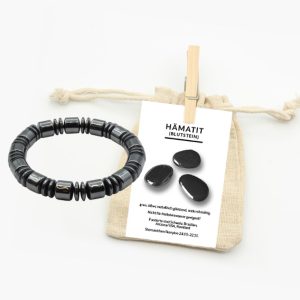 Hämatit (Blutstein) Linsen Armband