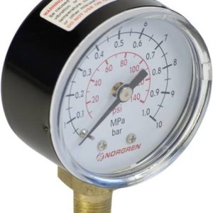 Manometer Ø63mm, 0-10 bar  Anschluss unten 1/4″ geeicht
