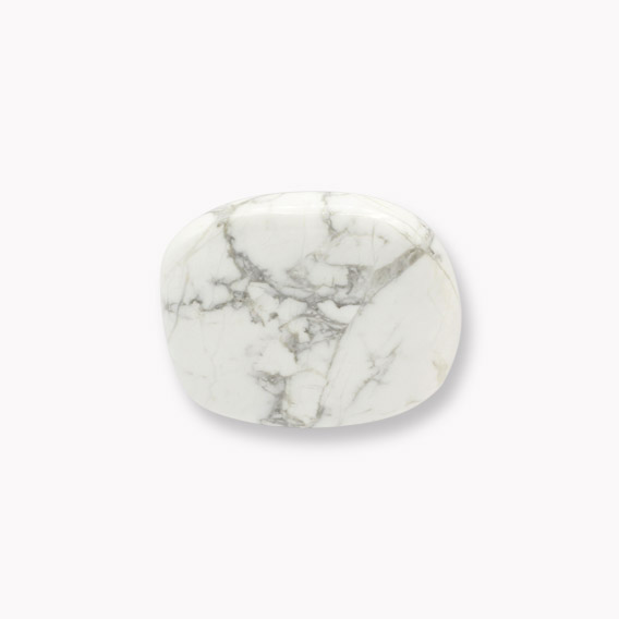 Howlith weiß Massagestein