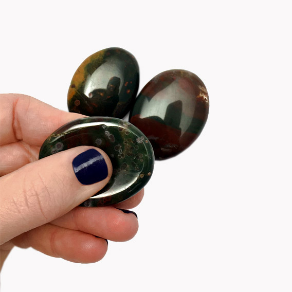 Daumenstein Heliotrop 4cm – Bild 4