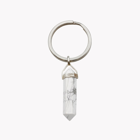 Schlüsselanhänger Feng Shui Howlith weiß