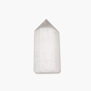 Selenit Spitze poliert