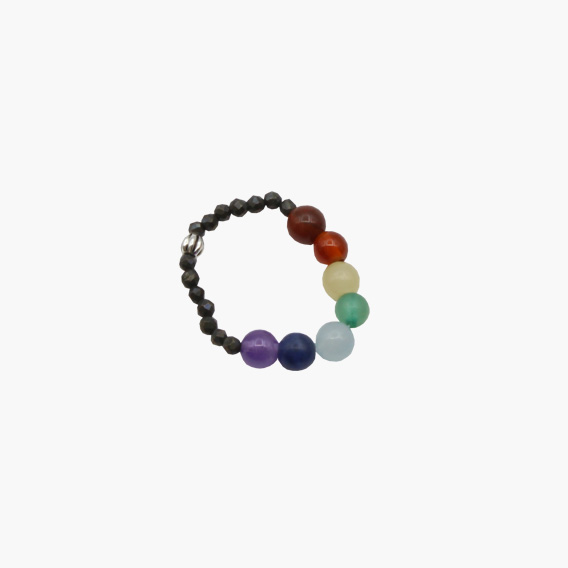 Chakra Ring Pyrit ca. 2mm – Bild 2