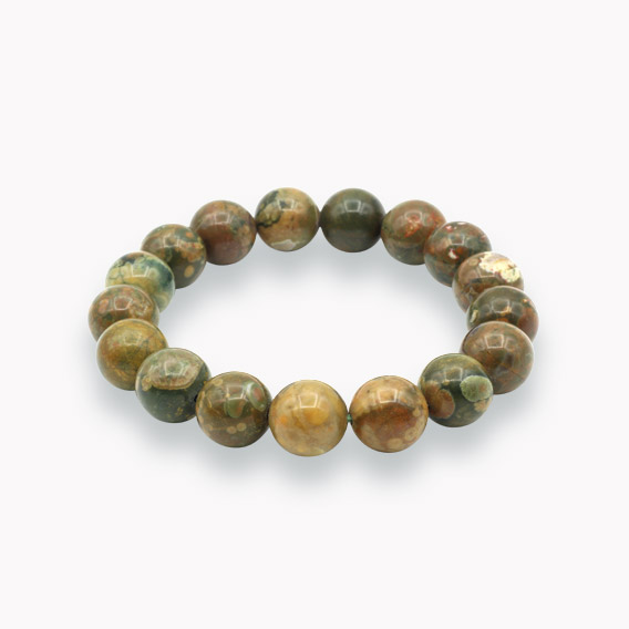 Rhyolith Kugelarmband 12mm