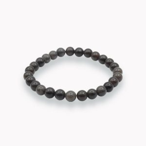 Picassojaspis schwarz Kugelarmband 8mm