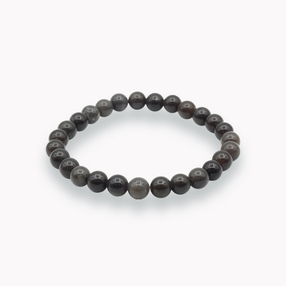 Picassojaspis schwarz Kugelarmband 8mm