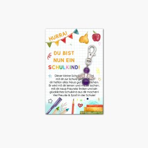 Amethyst Schutzengel Anhänger – für die erste Schulstufe