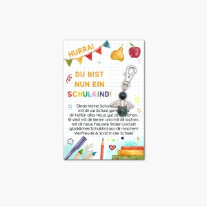 Moosachat Schutzengel Anhänger – für die erste Schulstufe