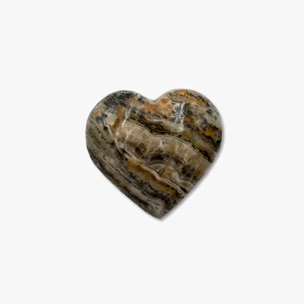 Streifen Aragonit Edelstein Herz in Geschenkbox 89g – Bild 2