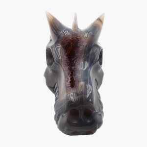 Wächter Drache Schnitzerei Achat Einzelstück