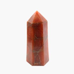 Spitze (Obelisk) aus Calzit rot Einzelstück