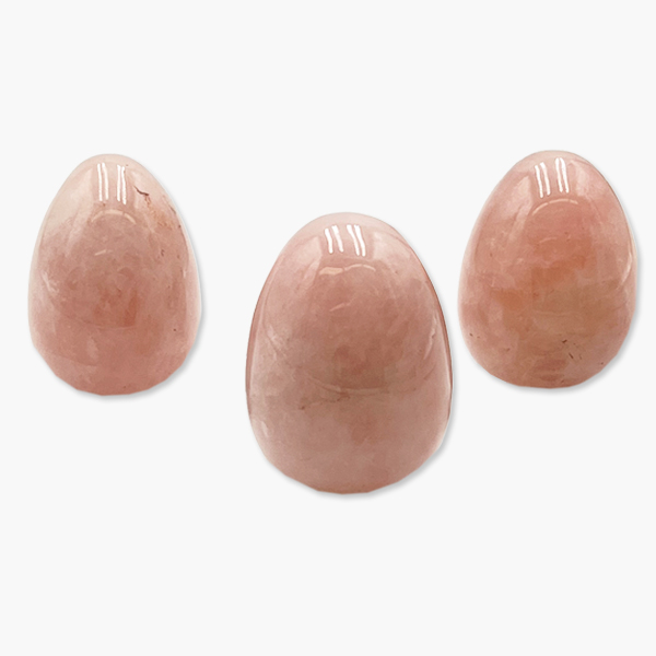 Edelstein Ei Rosenquarz – Bild 2