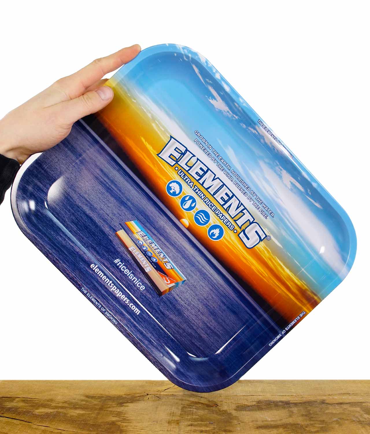 Elements Blue Rolling Tray large – Bild 2