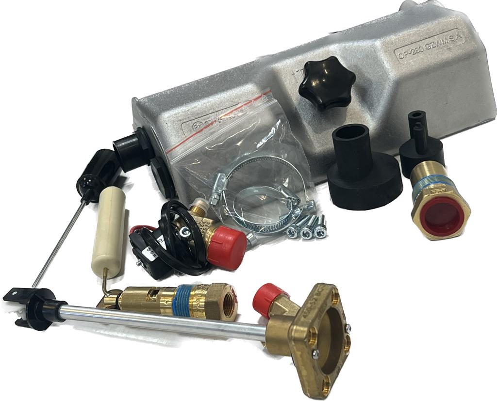 Einbau-Komplettset 4-Loch mit Kasten für 600 x 230 mm Tank