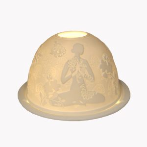 Porzellan Windlicht „Buddha“