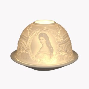 Porzellan Windlicht „Sissi und Schloss Schönbrunn“