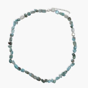 Larimar Nugget Kette