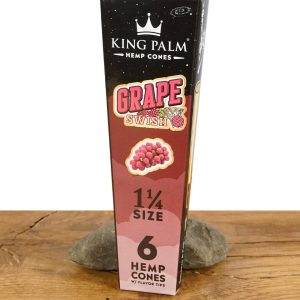 King Palm Cones Grape Swish 1 1/4 Size 6er Pack