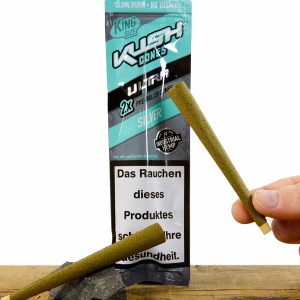 KUSH® Pre-Rolled Cones 2er Pack Silver